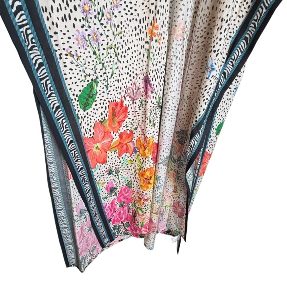 Maeve Anthropologie Women Floral Dot Print Kimono Duster OS Boho Vacation NWT - Picture 4 of 9